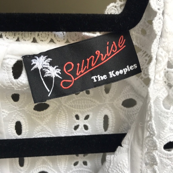 The Kooples Sunrise White Eyelet Dress - Picture 2 of 3